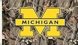 Michigan Wolverines 3 Ft. x 5 Ft. Flag w/Grommets - Realtree Camo Background