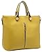 Heshe® Fashion Women Leather Top-handle Tote Cross Body Shoulder Bag Messenger Purse for Lady Simple Style