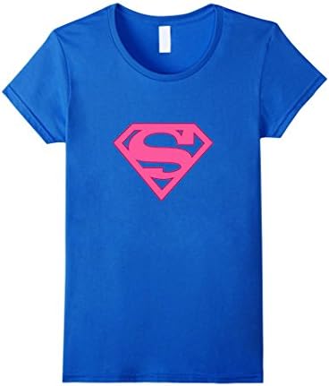 Women's Super-Girls Pink T-Shirt Medium Royal Blue