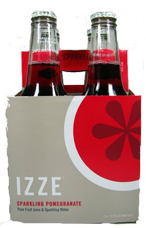 Izze Sparkling Pomegranate Soda 4 Pk (4-12 ounce bottles) by Izze