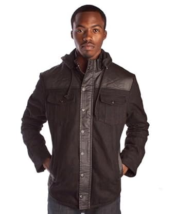 Premium Lounge Wax Wool Jacket in Black Premium Lounge Wax Wool Jacket in Black