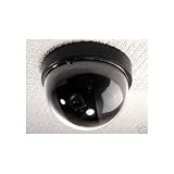 Hi Resolution 420 TVL Mini CCD Security DOME Camera with Free 12V 500ma Camera Regulated Power Supply and 100ft Video Power Cable DM22KC 1OX