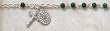 Malachite Silver Plated Semi-Precious Catholic 4MM Rosary 7" Bracelet Fine Religious Jewelry