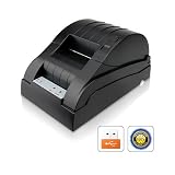 USB POS-5870 Thermal Printer (Black, Paper width 58mm, Compatible ESC/POS Command, Built-in data buffer)