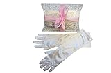 GavellaGifts Girls Satin Formal Gloves - Princess, Dress Up, Pageant, Flower Girl