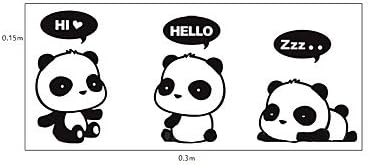 HSE Cute Three Cartoon Pandas Window Stickers