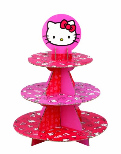 41XwtVPOPtL Wilton Hello Kitty Paper Cupcake Stand Holds 24 Cupcakes