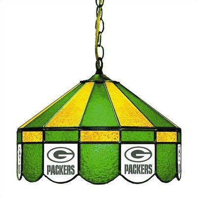 Imperial 18-4001 Green Bay Packers Stained Glass Pub Light Style: Swag