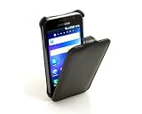 Sale StilGut SlimCase exklusive Tasche für Samsung Galaxy S i9000 & Galaxy S Plus i9001 Smartphone aufklappbar in schwarz