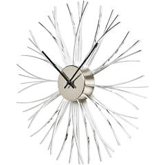 Kare 30813 Wanduhr Synapse Chrome 0.45 x 0.45 x 0.06 m Acryl, Stahl, Aluminium, PS