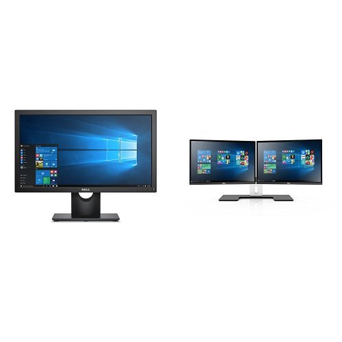 Two Dell E2016HV 20" Monitors Bundle with One Dell MDS14 Dual Monitor