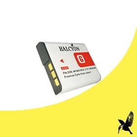 Halcyon 1400 mAH Lithium Ion Replacement Battery for Sony Cyber-shot DSC-W80 7.2 MP Digital Camera and Sony NP-BG1