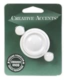 CREATIVE ACCENTS PORCELAIN WHITE DIMMER KNOB