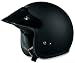 AFX FX-75 Open Face Motorcycle Helmet w/Snap on Visor Flat Black
