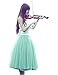 Women Five-Layer Voile Puff Princess Skirt，Petticoat Knee-Length Mini Dress