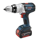 Bosch HDH181-01 18V Brute Tough Hammer Drill Driver with 2 3.0ah Batteries, Blue