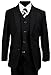 Boys Slim Fit Suit in Black Dresswear Set