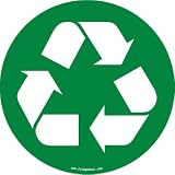 Fridgedoor Recycle Symbol Car Magnet