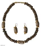 Bead jewelry set, 'African Glamour'