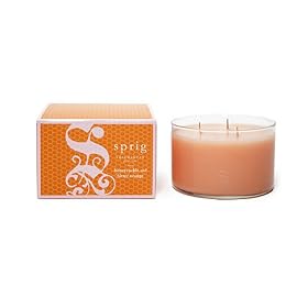 SPRIG Fragrances 3 Wick Candle - Honeysuckle and Bitter Orange