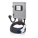 Image : Leviton EVB32-8ML Evr-Green 320 7.7 Kilowatt Charging Station with 18-Foot Cable
