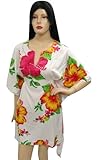 Allover Flowered Kaftan Plus Size Cover up Partywear Tunic Xmas Christmas Gift