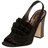 Vince Camuto Women's Jenny Peep Toe Slingback,Black,7.5 M US