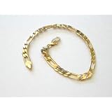 Baby or Toddler 5 Inches Gold Plated Figaro Link Bracelet