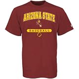 Russell Arizona State Sun Devils Maroon Baseball T-shirt