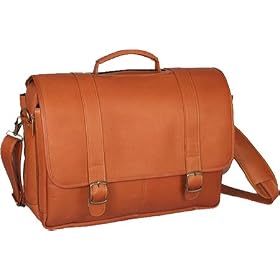 David King Leather 142 Porthole Laptop Briefcase Leather Bag