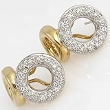 18K Yellow & White Gold .90 CTW Diamond Earrings
