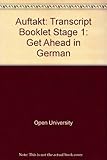 Auftakt : get ahead in German. 1, Transcript booklet