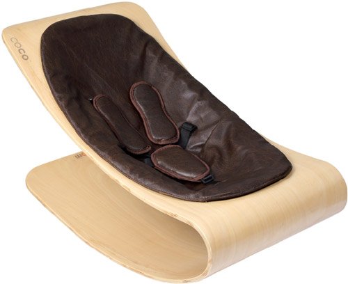 Bloom Coco Stylewood Baby Lounger - Natural/Henna Brown