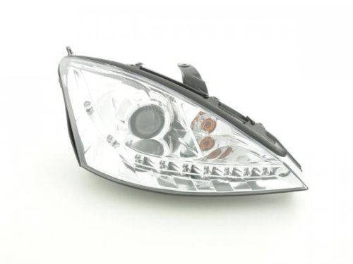 FK Automotive FKFSFO010037 Daylight Scheinwerfer Set Ford Focus Baujahr 01-04 chrom Preisvergleich