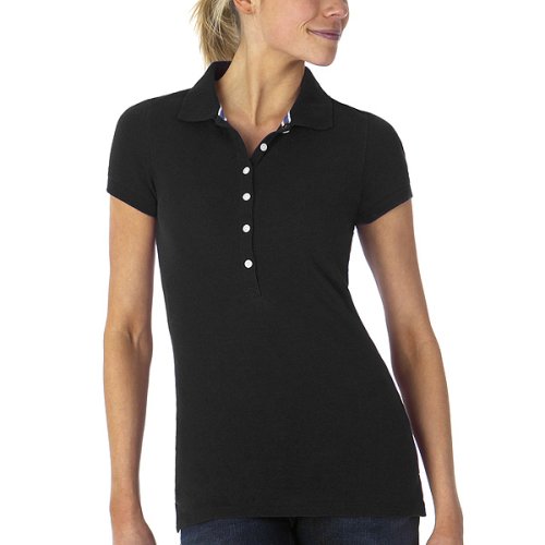 Juniors' Mossimo Supply Co. Pique Polo - Ebony