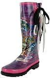 ED HARDY Christian Audigier Womens Seattle Rain Boots Rubber Shoes Wellies Tattoo