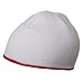 Two Tone Cotton Beanie-White Red
