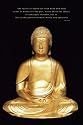 Buddha (Live in the Present) Art Poster Print - 24" X 36"