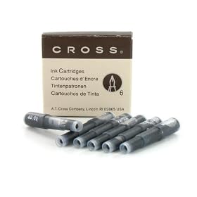 recharges stylo plume cross noires