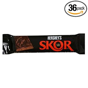 Skor Milk Chocolate Crisp Butter Toffee Candy Bar, 1.4-Ounce Bars (Pack of 36) by Hershey