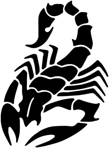 SCORPION Desert Poison 5" (color: GLOSS BLACK) DIE-CUT Vinyl Decal Window Sticker for Cars, Trucks, Windows, Walls, Laptops, and other stuff.