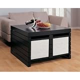 41XxT7U%2BPgL. SL160  Devine Collection Coffee Table with 4 Baskets by Organize It All