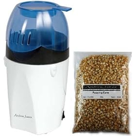 Andrew James Hot Air Popcorn Maker With FREE bag of Popping Corn 500g