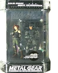McFarlane Toys Metal Gear Solid Snake and Meryl In Display Case