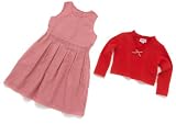 Kaethe Kruse 11803 - Traegerkleid mit Pulli, Modell Andrea, Farbe: rot/weiss