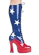 5 Inch Heel Knee Boots Women'S Size Shoe With Zipper