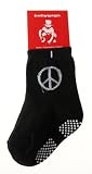 Babygags Peace Socks in Black 0-12 Months