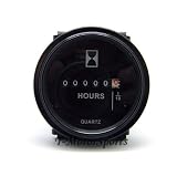 2 Quartz Round Back Trim Ring Hour Meter Boat Tractor Generator Engine Mower 6-80V... by T-Motorsports