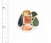 Tarrago Shoe Clips - Stain Glass Image
