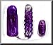 Double Bumpy Bullet Style Back, Scalp and Body y2 Massager Purple